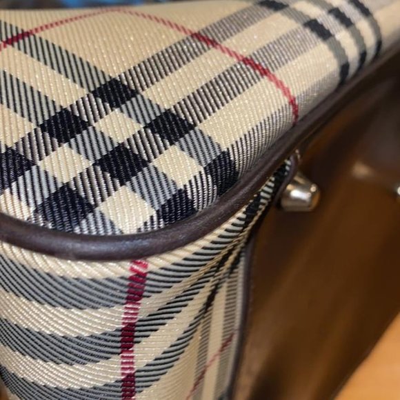 Burberry Nova Check Boston Duffle with Strap - Picture 8 of 10